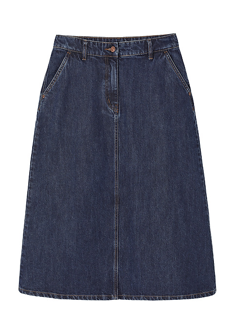 DENIM MIDI SKIRT - MESINA BLUE 2