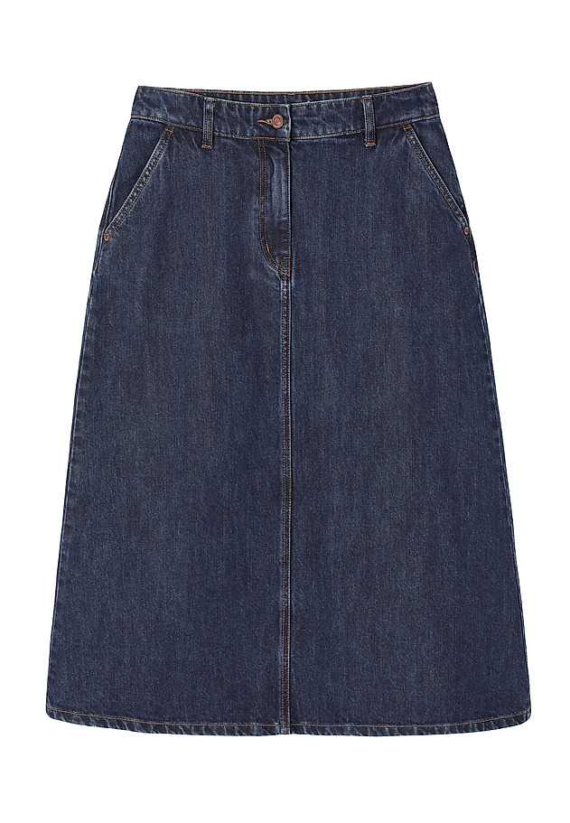 DENIM MIDI SKIRT - MESINA DENIM MIDI SKIRT - MESINA BLUE 5