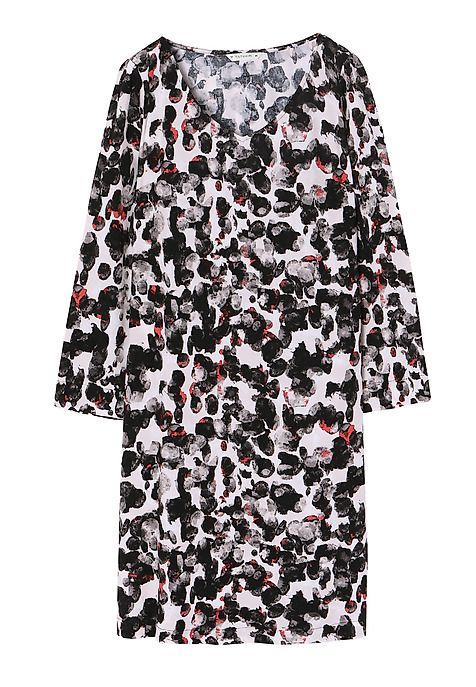 KRÁTKÉ ŠATY S AKVARELOVÝM POTISKEM MIRI VÍCEBAREVNÝ 2