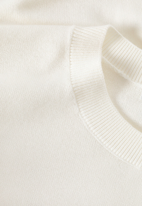 VISCOSE-COTTON JUMPER - AUGUST ECRU 2
