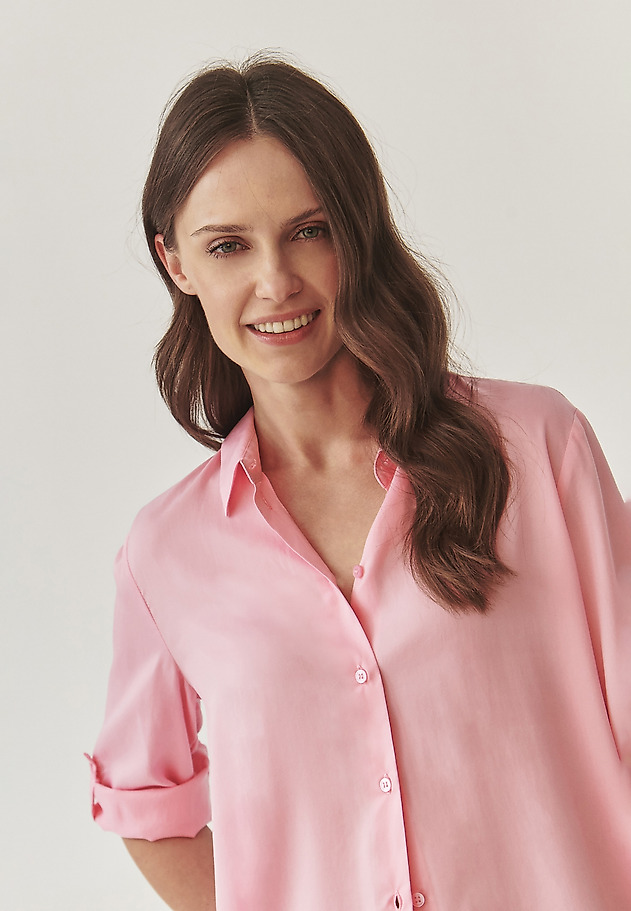 LADIES’ SHIRT WITH ROLLED-UP SLEEVES - ISLA LADIES’ SHIRT WITH ROLLED-UP SLEEVES - ISLA RÓŻOWY 5