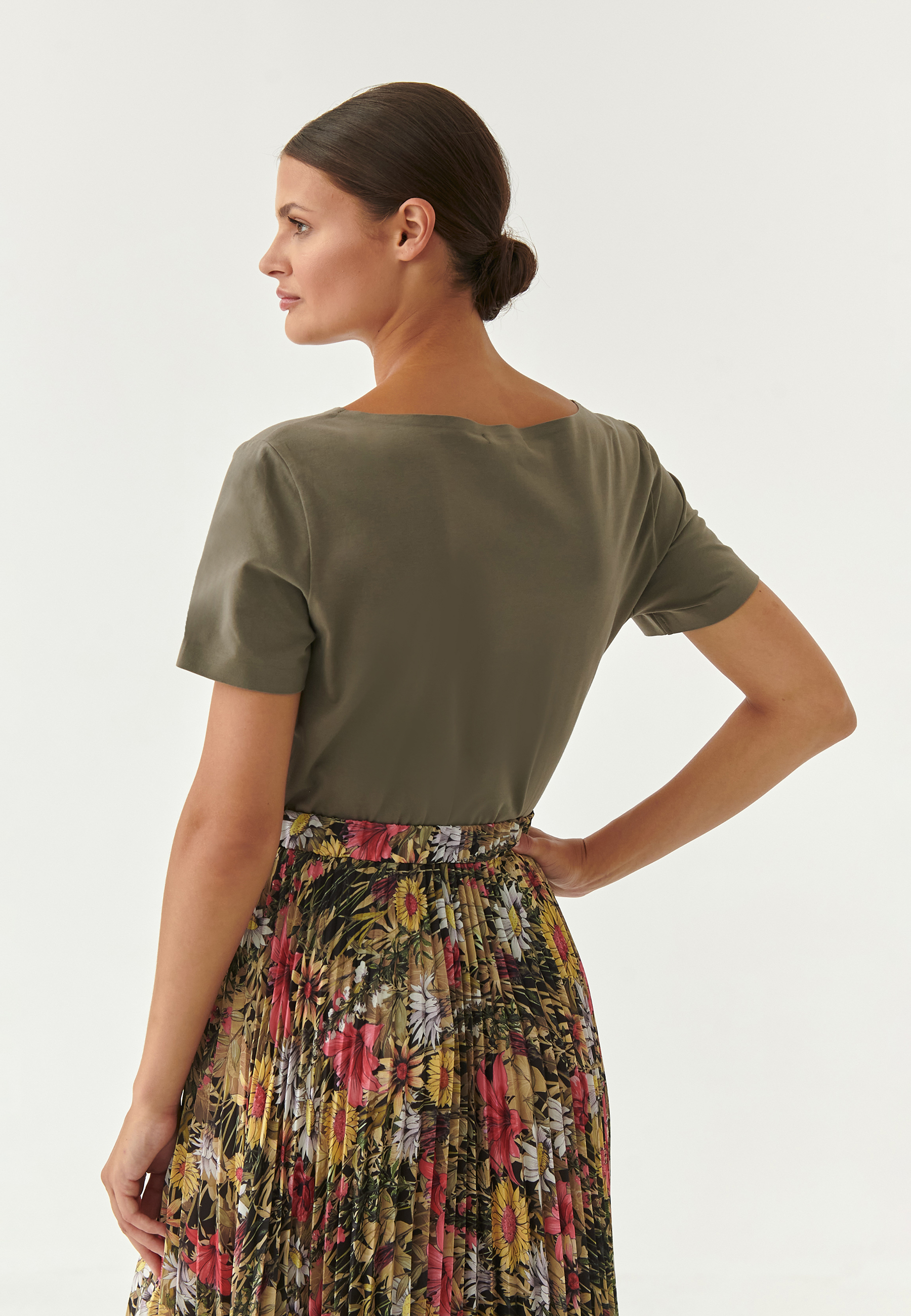 BLUZĂ SIMPLĂ DE DAMĂ, CU MÂNECI SCURTE MIKAJA