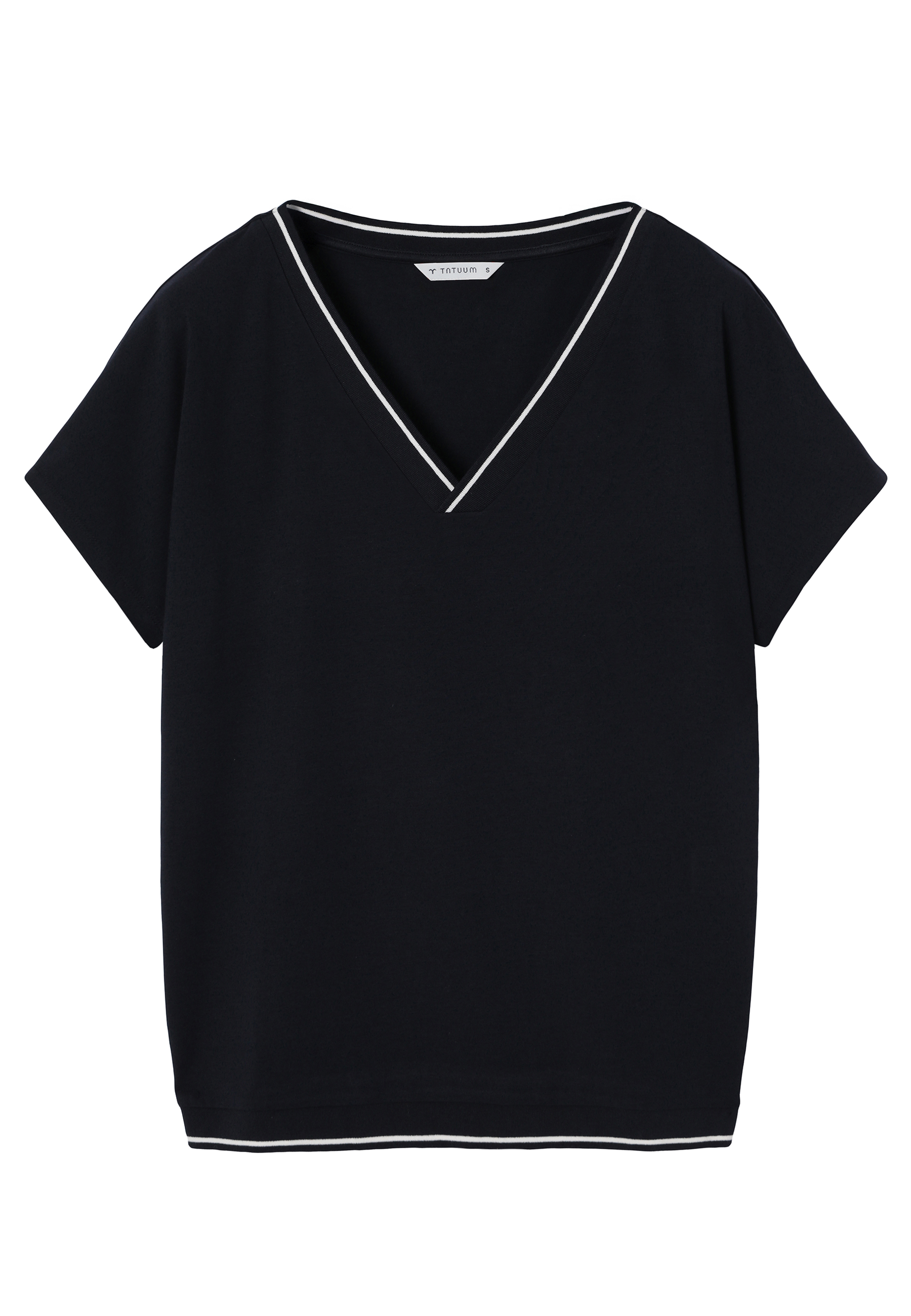 LUŹNA BLUZKA Z DZIANINY - AJSALA GRANATOWY 2