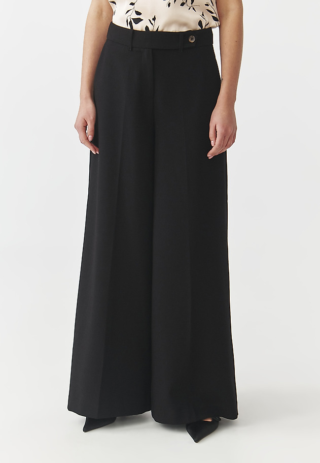 ELEGANT TROUSERS WITH A WIDE LEG — MANIKIMIA 1 ELEGANT TROUSERS WITH A WIDE LEG — MANIKIMIA 1 CZARNY 2