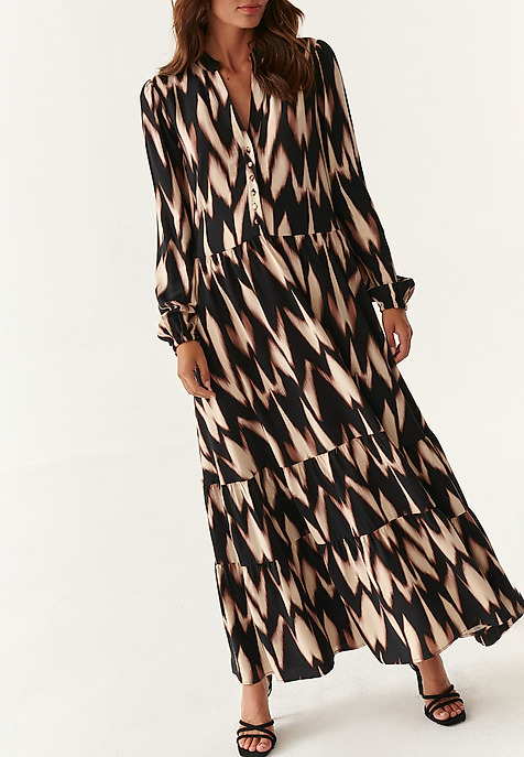MAXI FRILLED DRESS SOFI MULTICOLOR 2