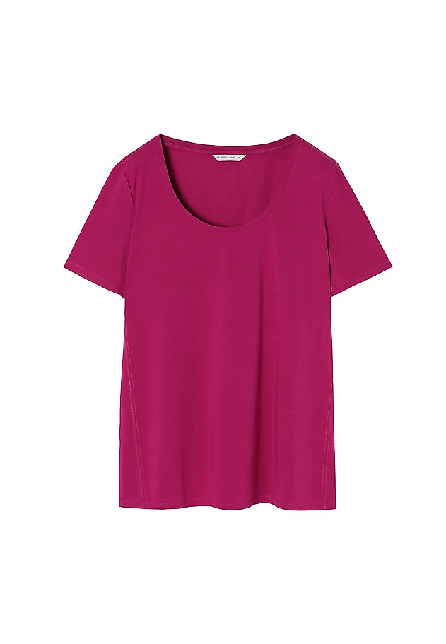 LADIES' KNITTED T-SHIRT AMO LADIES' KNITTED T-SHIRT AMO PINK 4