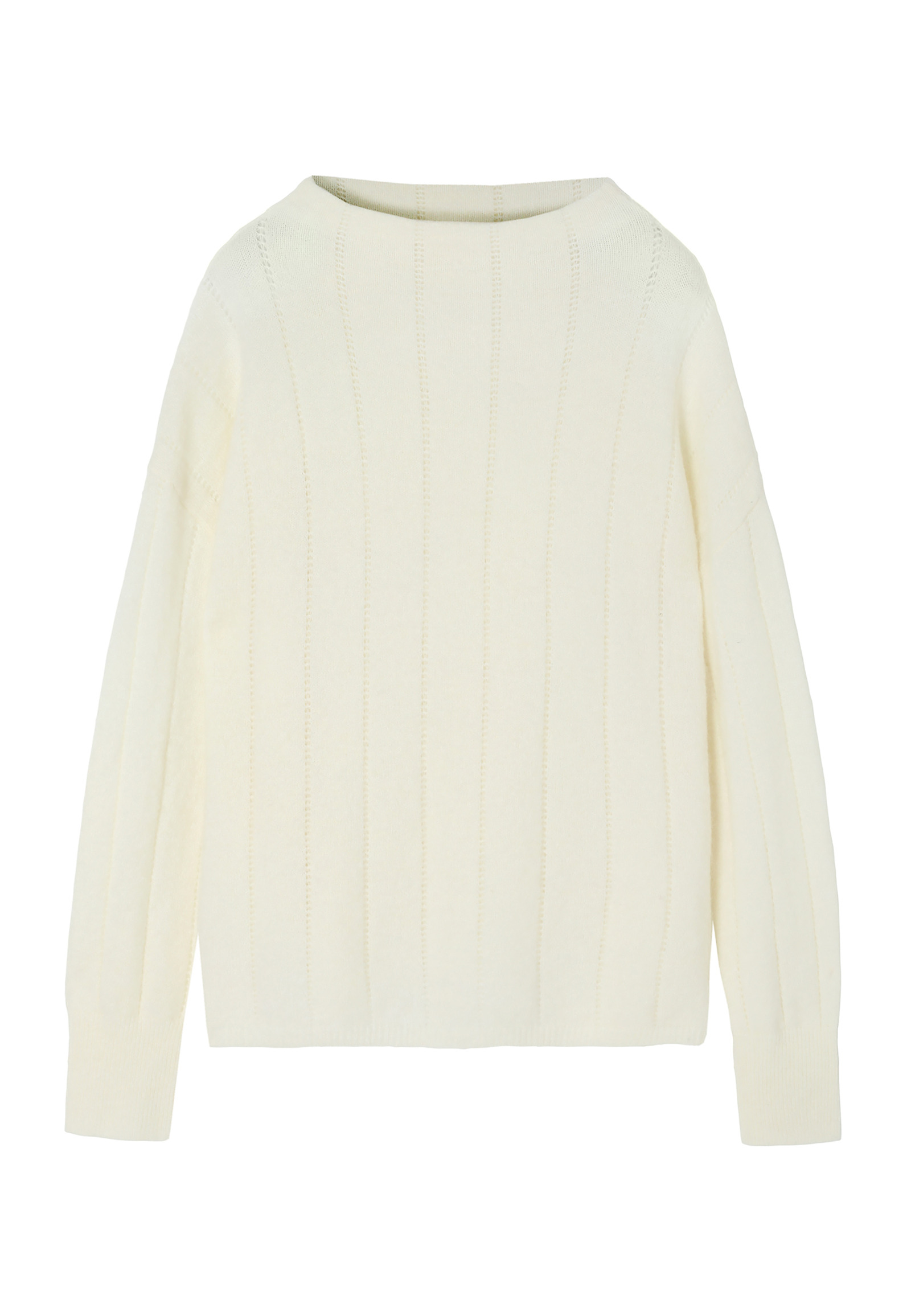 DAMSKI PREVELIK PULOVER Z ROLOJEM - PEARL DAMSKI PREVELIK PULOVER Z ROLOJEM - PEARL ECRU 102894