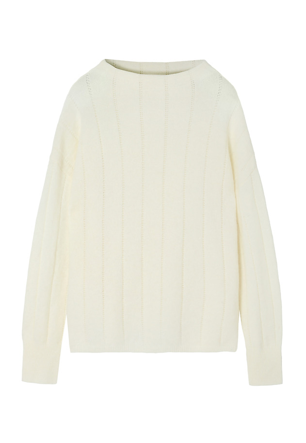 LADIES' OVERSIZED TURTLENECK JUMPER — PEARL LADIES' OVERSIZED TURTLENECK JUMPER — PEARL ECRU 7
