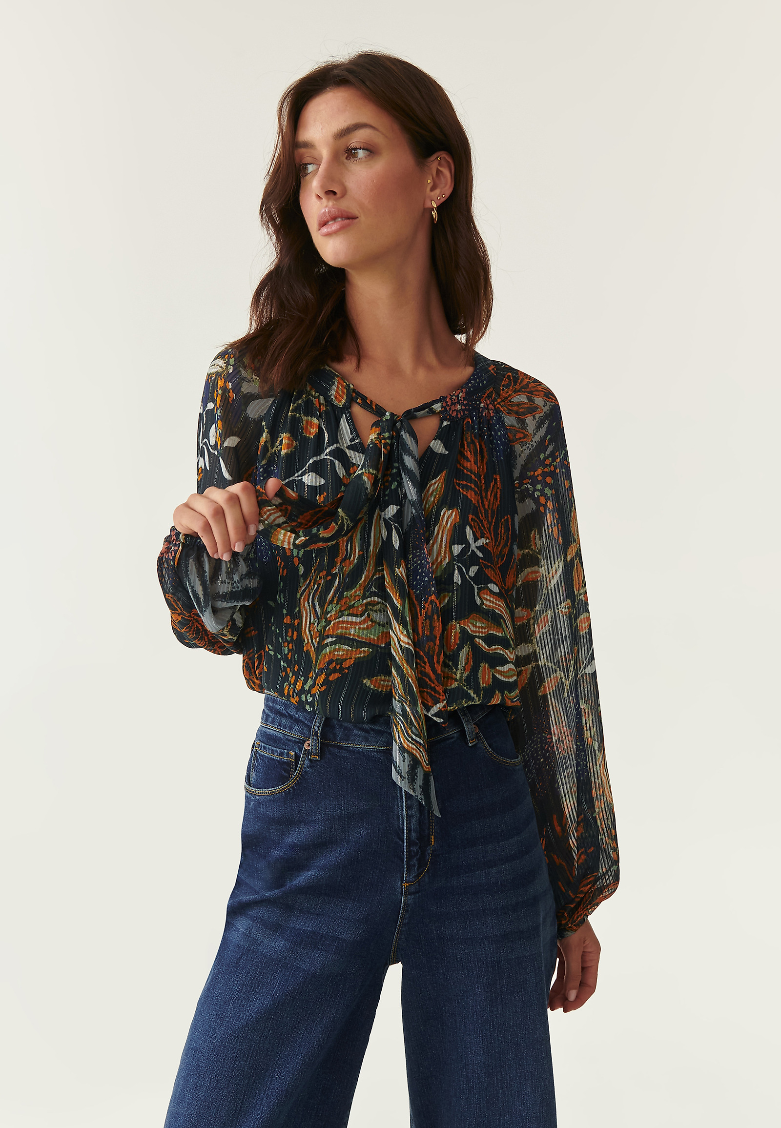 LADIES' FLARED BLOUSE LILLY 1 LADIES' FLARED BLOUSE LILLY 1 MULTICOLOR 82834