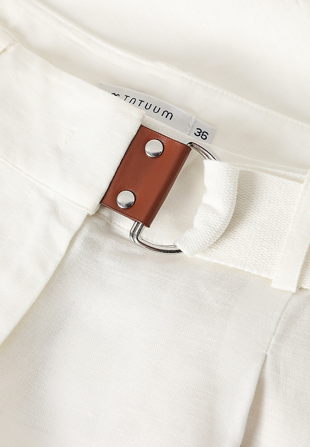 SHORTS WITH LINEN - KOSOKO SHORTS WITH LINEN - KOSOKO ECRU 6