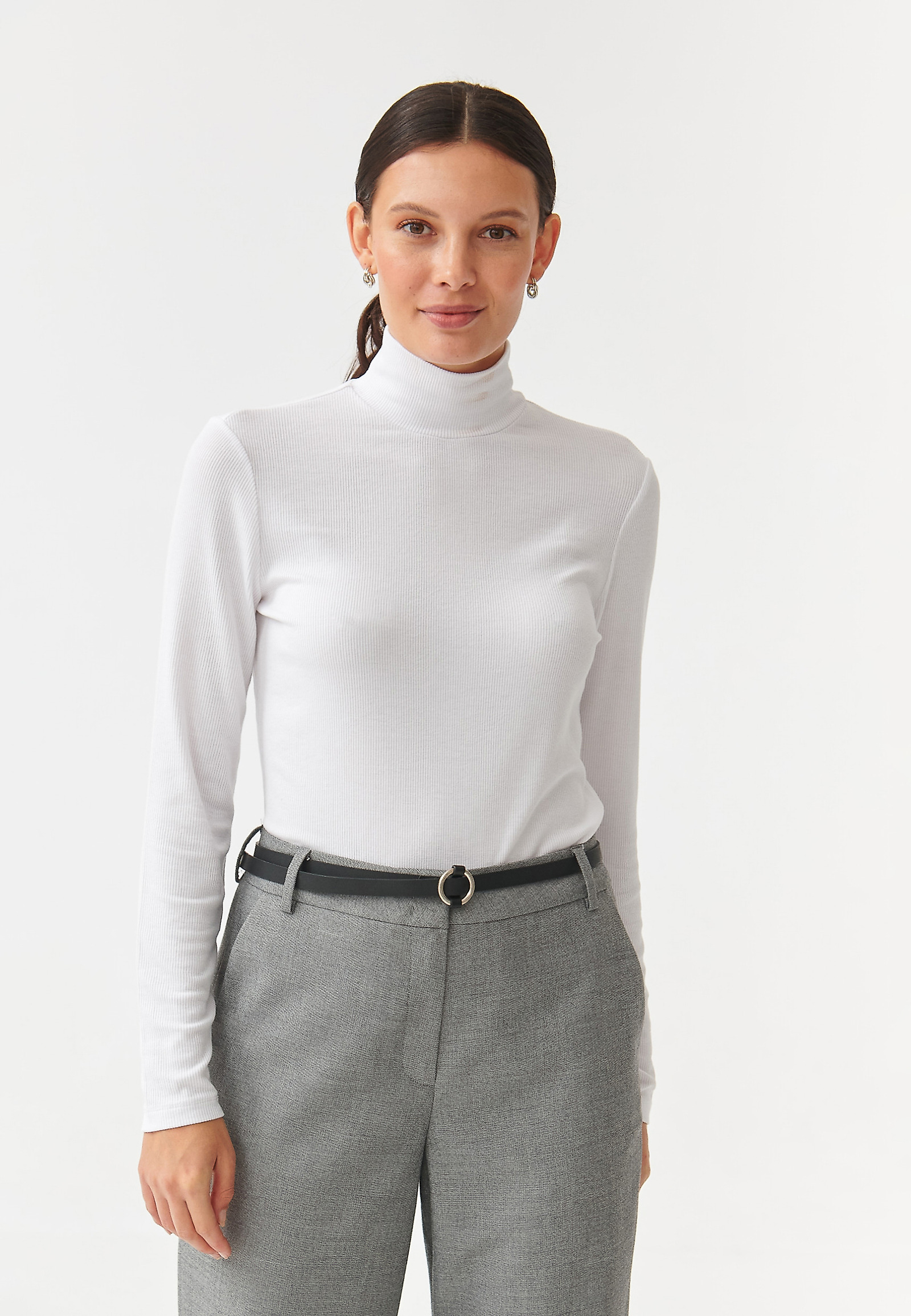 LADIES’ BLOUSE WITH A TURTLENECK GOLTIKA LADIES’ BLOUSE WITH A TURTLENECK GOLTIKA WHITE 94165
