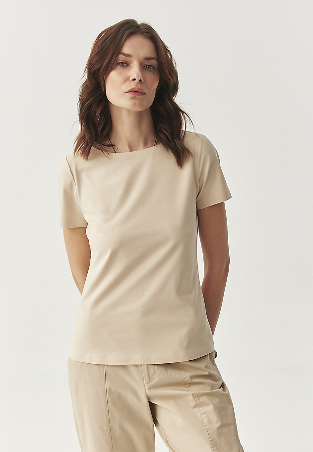 PRILEGENA BOMBAŽNA BLUZA - MIKAJA PRILEGENA BOMBAŽNA BLUZA - MIKAJA BEŽ 2