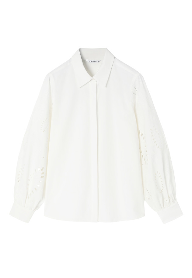 COTTON SHIRT WITH EMBROIDERY -CLEMENTINE COTTON SHIRT WITH EMBROIDERY -CLEMENTINE ECRU 9