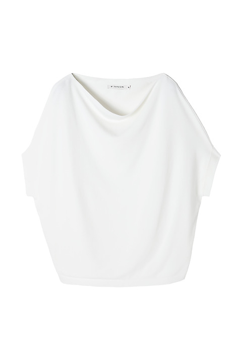 LADIES’ BLOUSE WITH A DECORATIVE NECKLINE - ATI 1 ECRU 2
