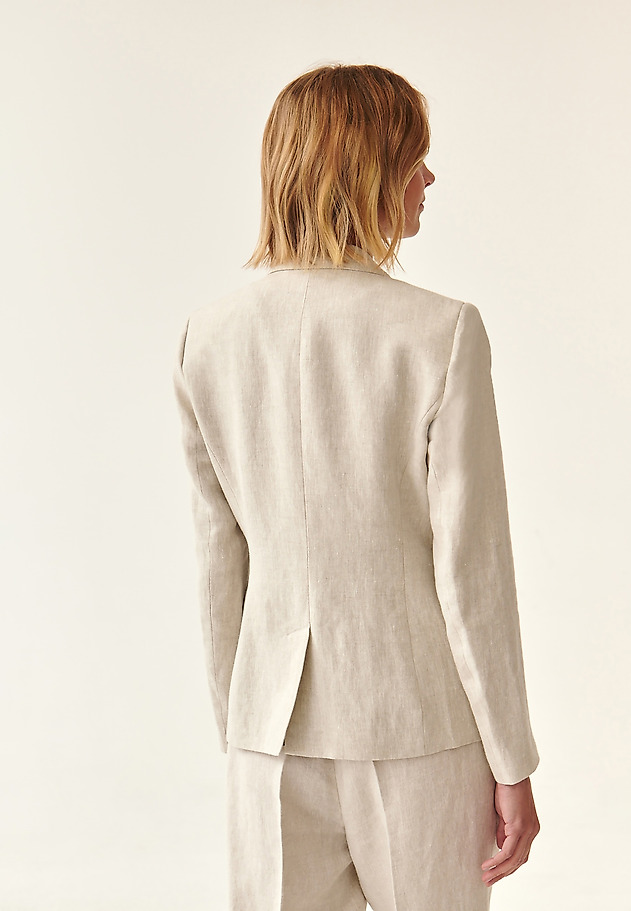 LINNEN LADIES' BLAZER LEMI LINNEN LADIES' BLAZER LEMI BEIGE 3