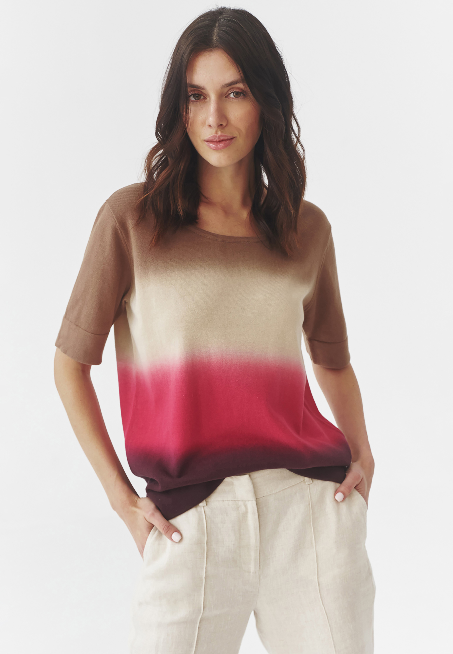 DÁMSKÁ BAVLNĚNÁ HALENKA S PŘECHODOVÝM POTISKEM - ANKARA