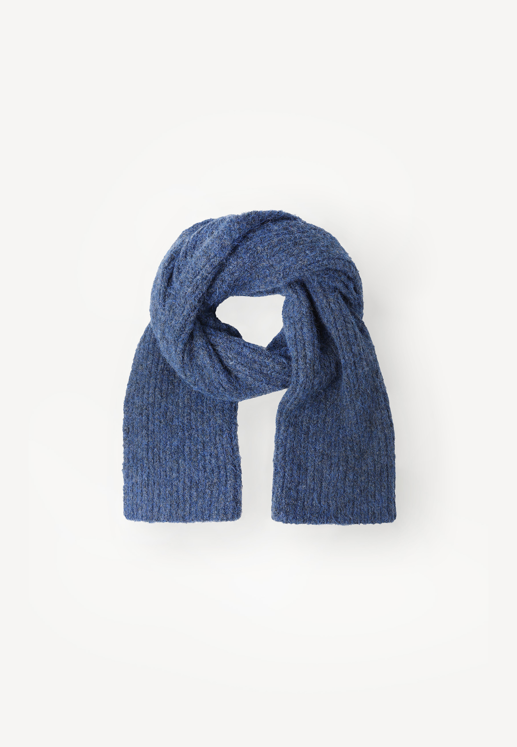 DZIANINOWY SZALIK DAMSKI — STOR GRANATOWY 2