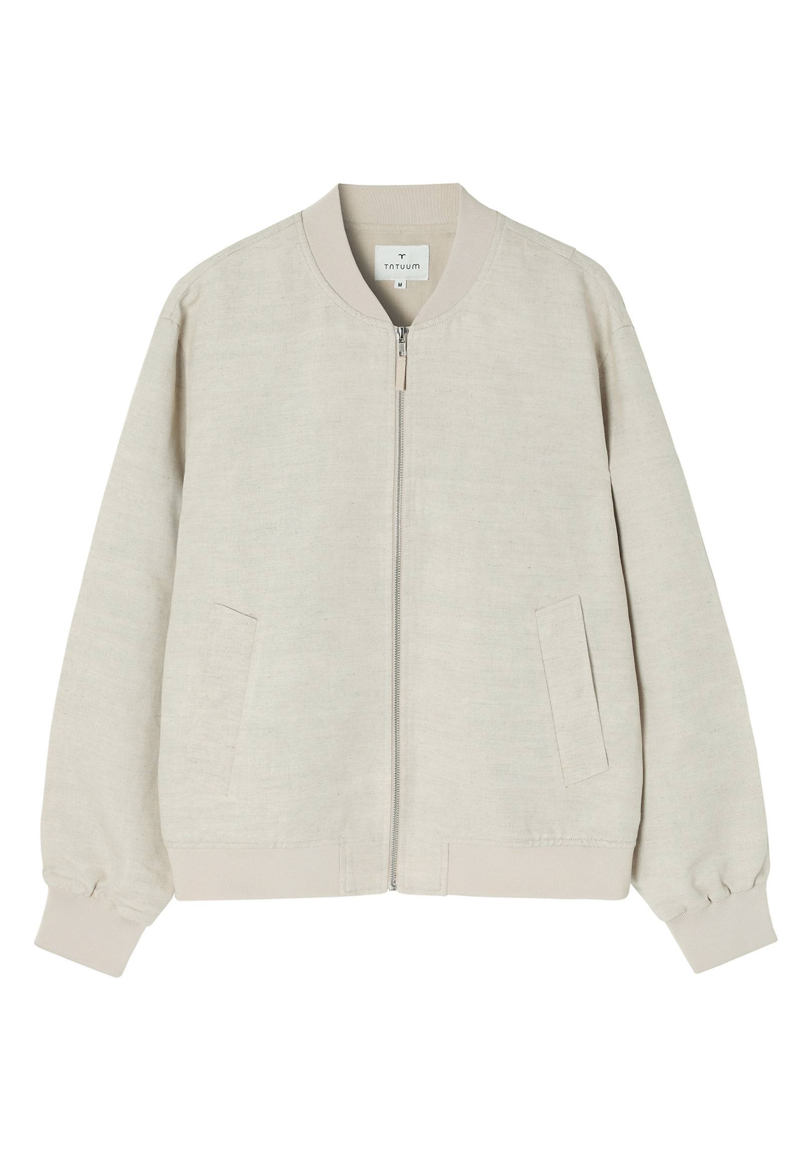 FÉRFI LINEN-PAMUT BOMBER DZSEKI - FORIO FÉRFI LINEN-PAMUT BOMBER DZSEKI - FORIO BÉZS 110001