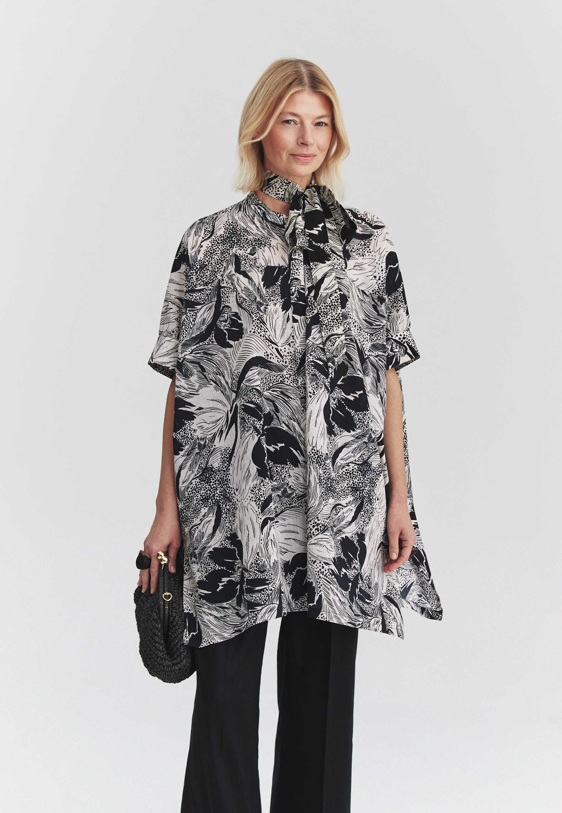 PATTERNED COTTON SHIRT - MIZU