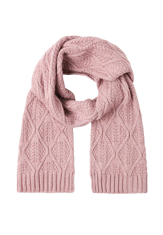 LADIES’ KNITTED SCARF – ARINKA LADIES’ KNITTED SCARF – ARINKA PINK 2