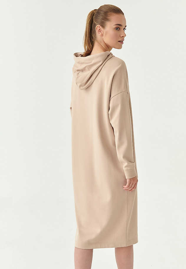 LADIES' HOODED DRESS PINTO LADIES' HOODED DRESS PINTO BEŻOWY 2