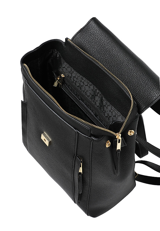 STYLOWY PLECAK DAMSKI - GOLIARA STYLOWY PLECAK DAMSKI - GOLIARA CZARNY 6