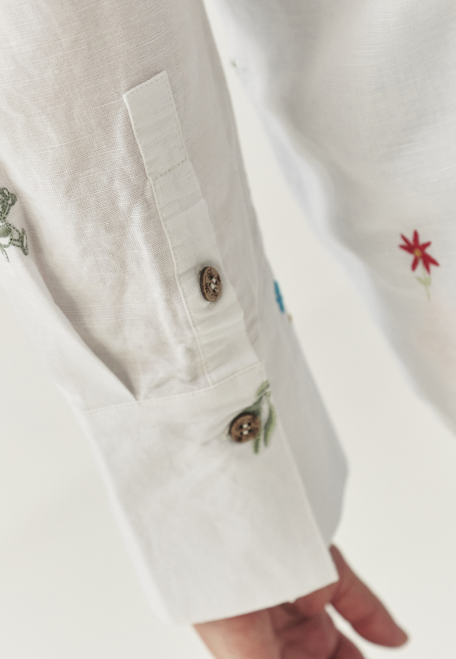 LINEN AND VISCOSE SHIRT - MAYANKA LINEN AND VISCOSE SHIRT - MAYANKA WHITE 110995