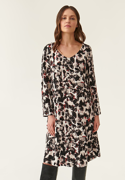 KRÁTKÉ ŠATY S AKVARELOVÝM POTISKEM MIRI VÍCEBAREVNÝ 2