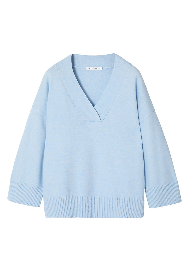 TIMELESS LADIES' JUMPER WITH WIDE SLEEVES — MIU TIMELESS LADIES' JUMPER WITH WIDE SLEEVES — MIU NIEBIESKI 6