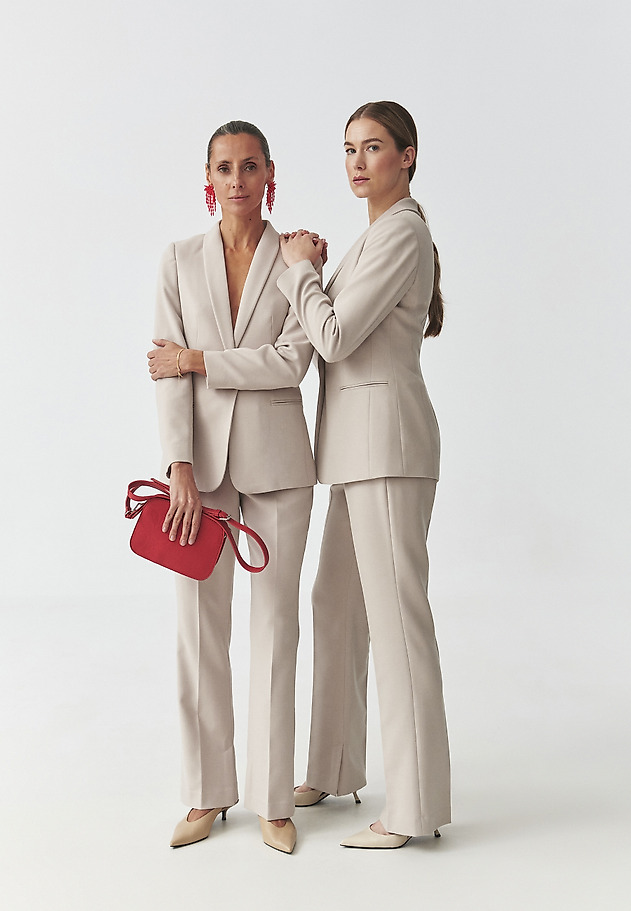 BEIGE WOVEN BLAZER — LAMIANA BEIGE WOVEN BLAZER — LAMIANA BEŻOWY 7