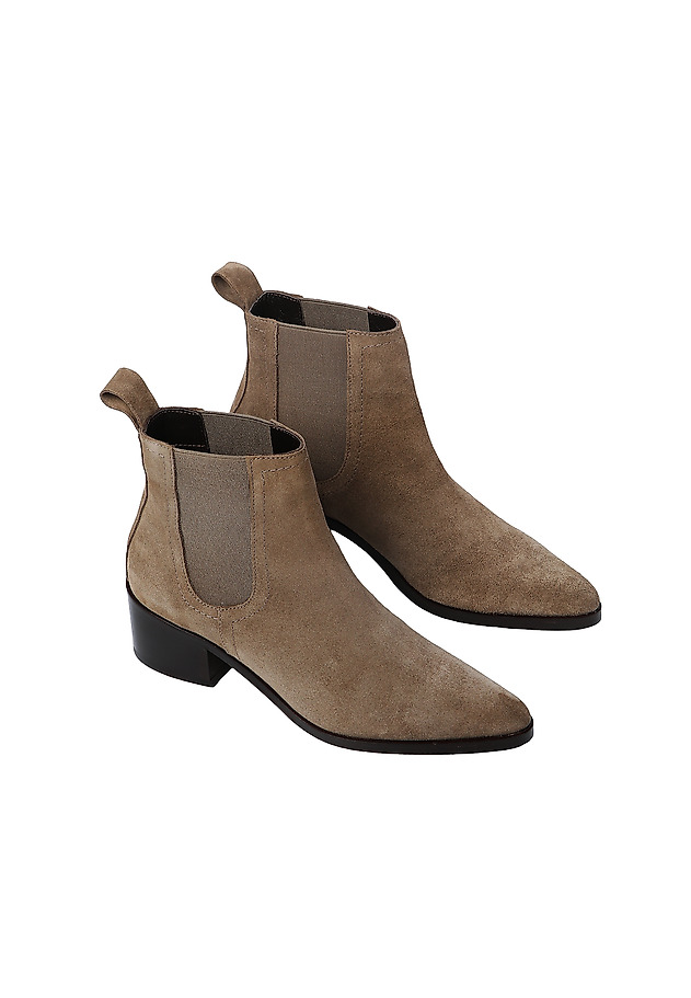 LADIES' SUEDE ANKLE BOOTS COCO 1 LADIES' SUEDE ANKLE BOOTS COCO 1 BEIGE 3