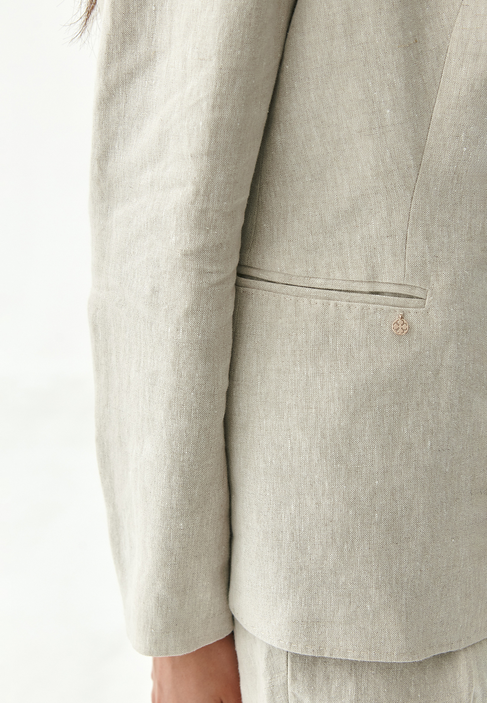 LINEN LADIES' JACKET KAREMALIA LINEN LADIES' JACKET KAREMALIA BEIGE 77881