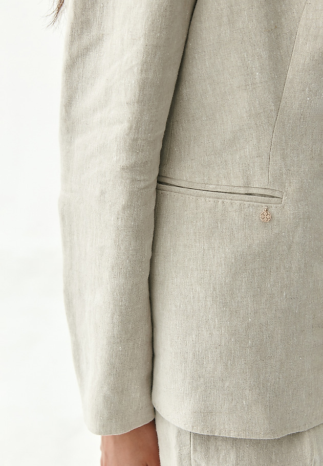 LINEN LADIES' JACKET KAREMALIA LINEN LADIES' JACKET KAREMALIA BEIGE 4