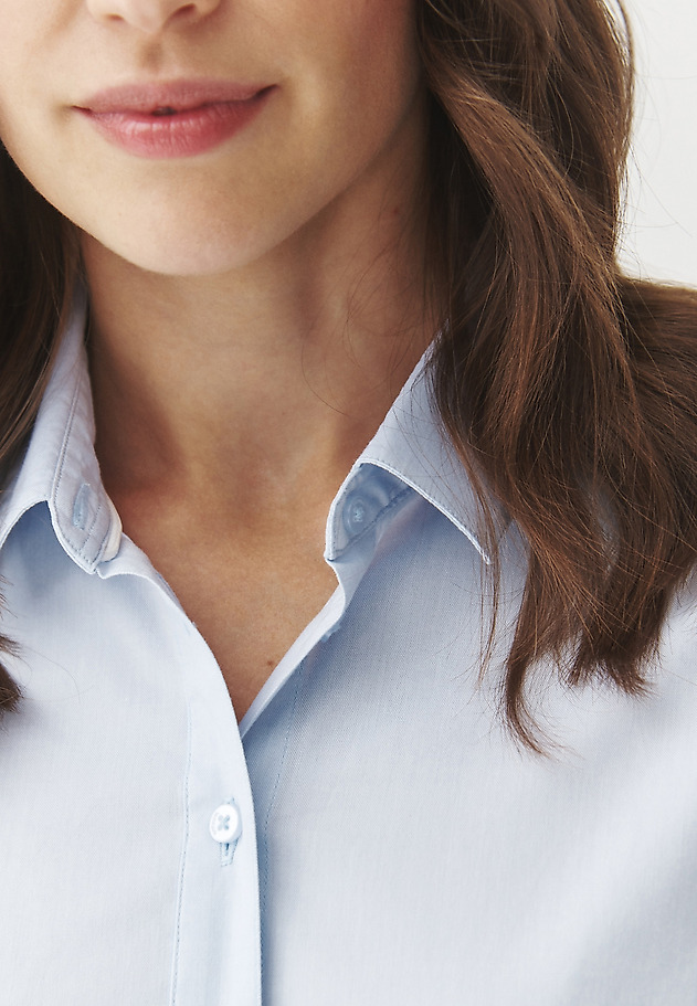 COTTON SHIRT WITH WAISTBAND — ELISHA COTTON SHIRT WITH WAISTBAND — ELISHA NIEBIESKI 7