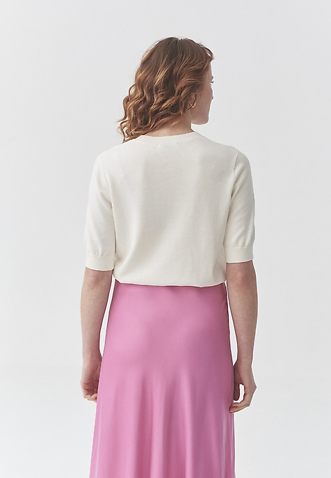 VISCOSE-COTTON JUMPER - AUGUST ECRU 2