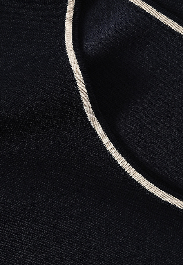 CLASSIC BLOUSE WITH VISCOSE - SORAL CLASSIC BLOUSE WITH VISCOSE - SORAL NAVY BLUE 6