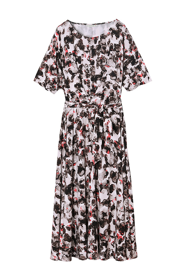 DRESS WITH WATERCOLOR PATTERN EWELO DRESS WITH WATERCOLOR PATTERN EWELO MULTIKOLOR 6