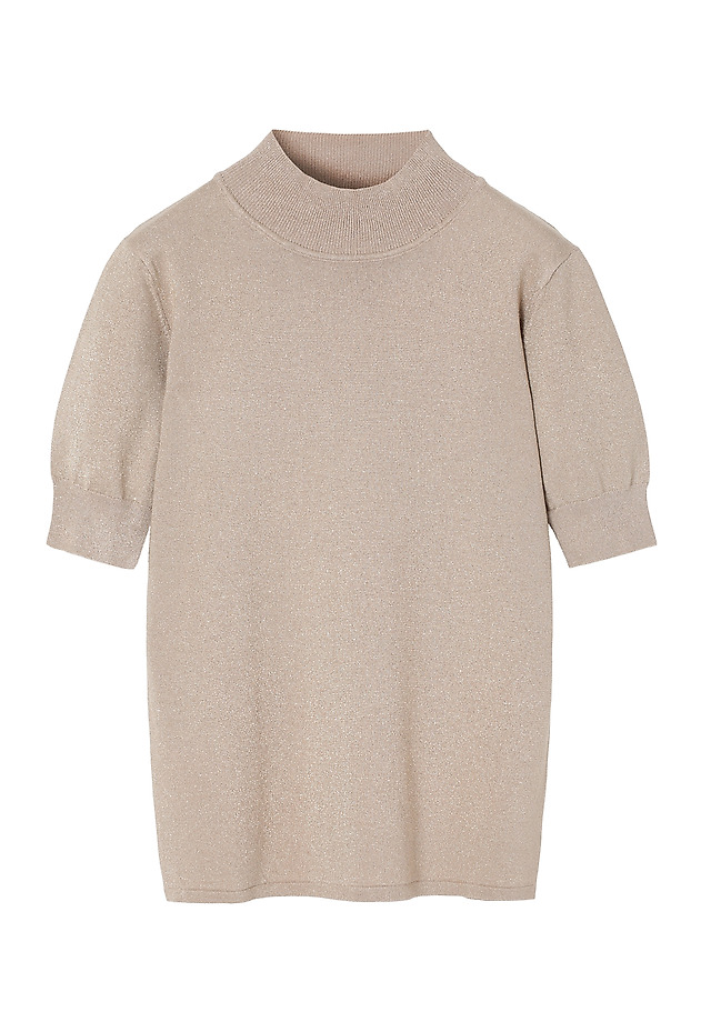 LADIES' JUMPER WITH TURTLENECK AND SHINY YARN — LU 3 LADIES' JUMPER WITH TURTLENECK AND SHINY YARN — LU 3 ŻÓŁTY 5