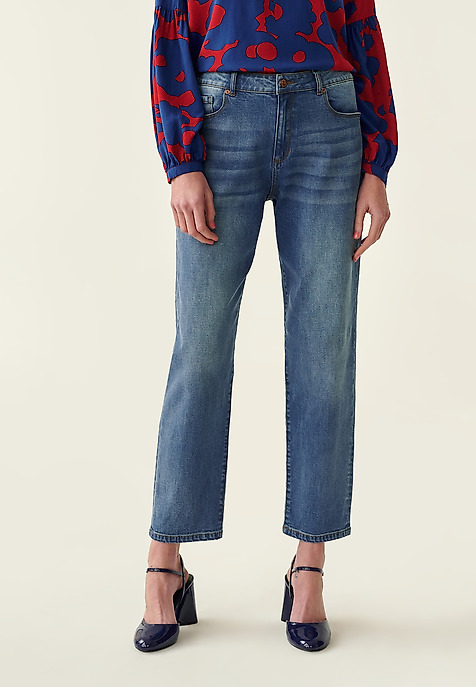 PANTALONI DE DAMĂ DIN DENIM BEZO ALBASTRU 2