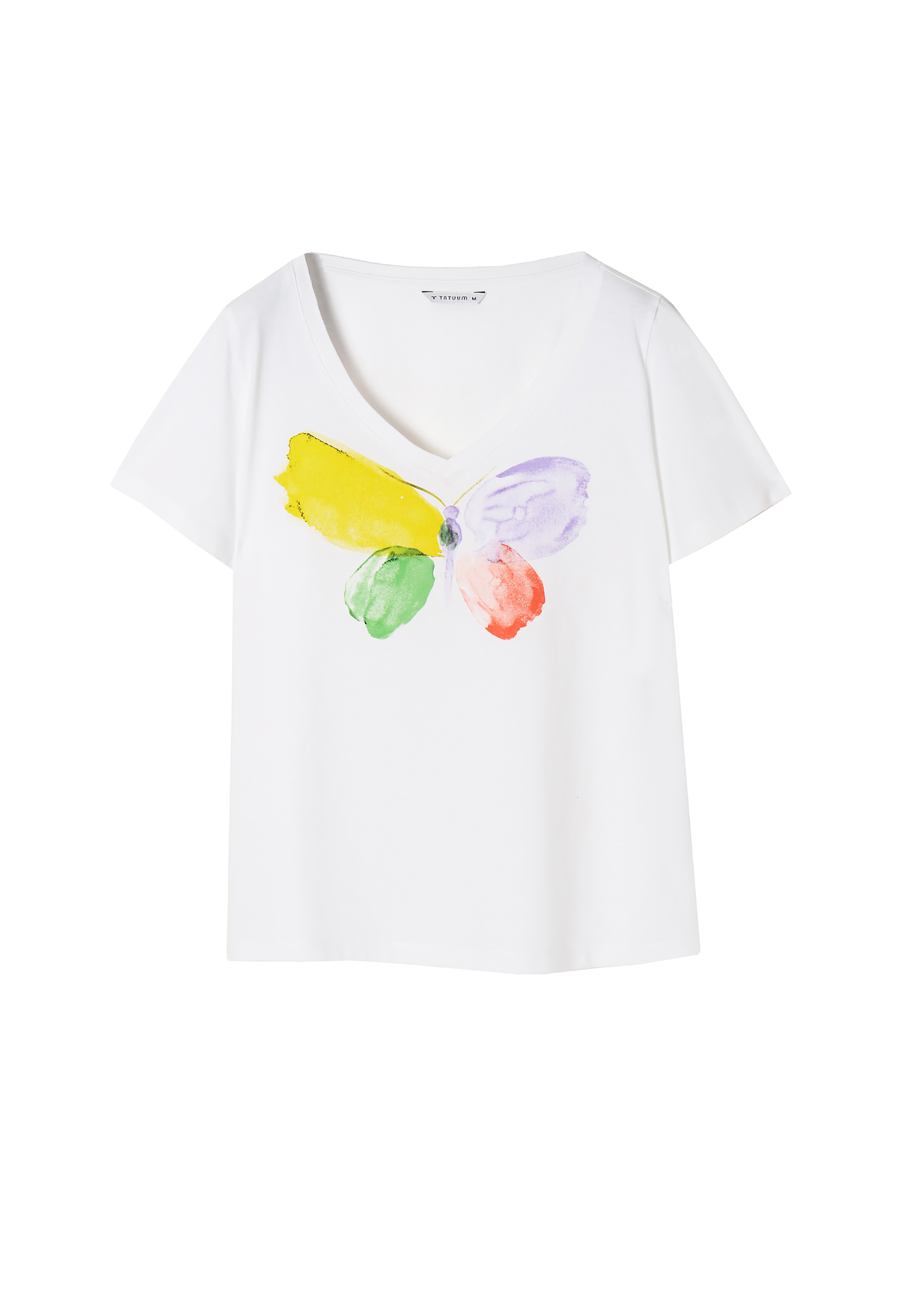 T-SHIRT DAMSKI BAWEŁNIANY SELINA 1 BIAŁY 2