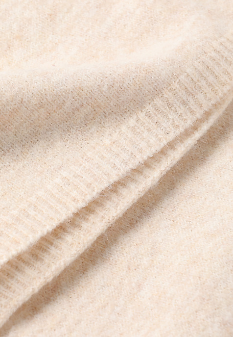 FULARD DIN TRICOT CU LANA - ADIVIN ECRU 2