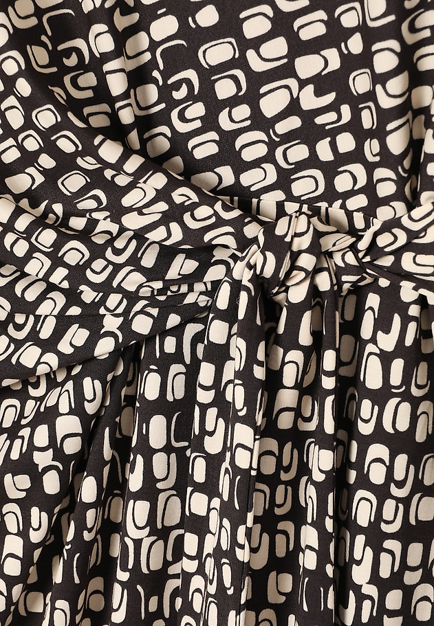 PENCIL DRESS WITH ORIGINAL DESIGN - KILIG PENCIL DRESS WITH ORIGINAL DESIGN - KILIG BROWN 8