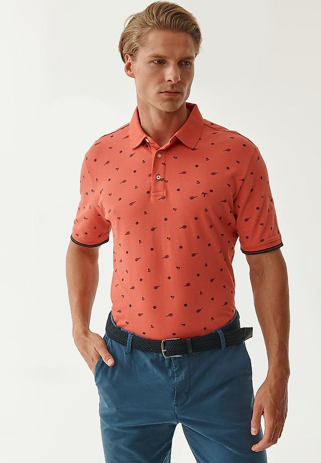 pánské úpletové polo tričko JAY 9 pánské úpletové polo tričko JAY 9 ČERVENÁ 1