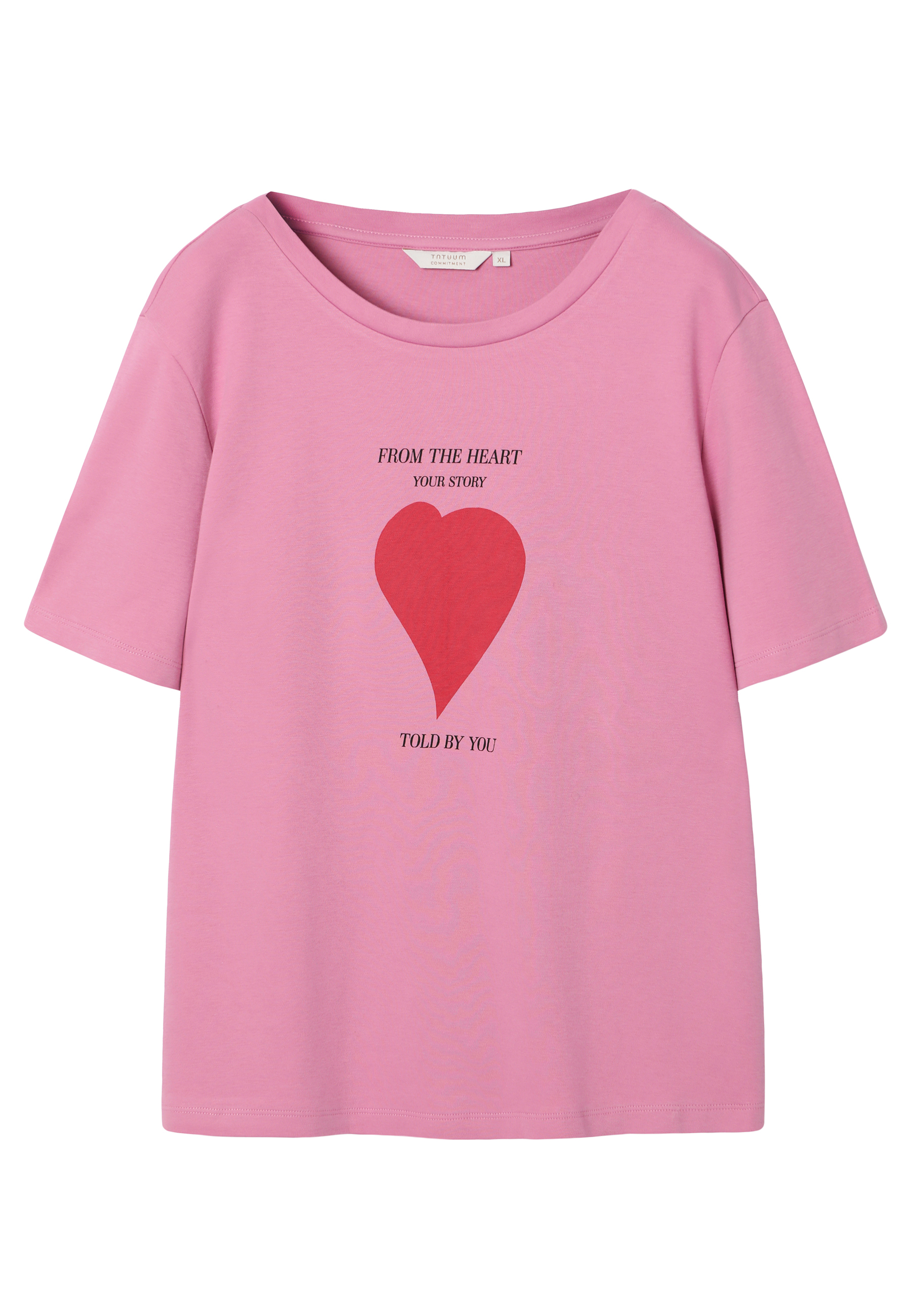 BAWEŁNIANY T-SHIRT Z NADRUKIEM I SEKRETNĄ WSZYWKĄ - AJMIRJA 2 RÓŻOWY 2