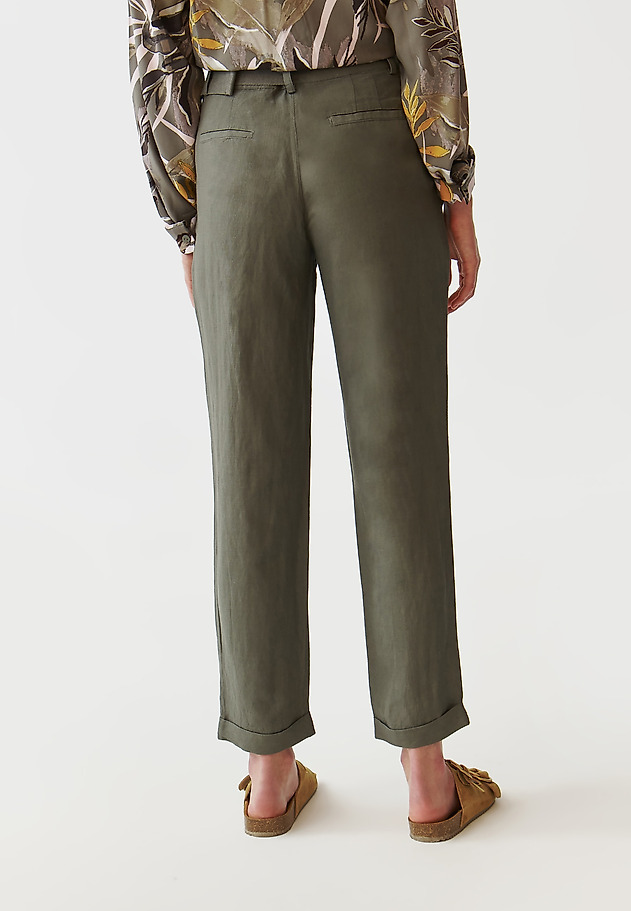 LADIES’ TROUSERS WITH BUILT-IN BELT - KOSO LADIES’ TROUSERS WITH BUILT-IN BELT - KOSO KHAKI 3