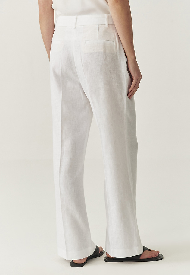 LINEN SUIT TROUSERS WITH EDGE - ZARIANA 2 LINEN SUIT TROUSERS WITH EDGE - ZARIANA 2 ECRU 4