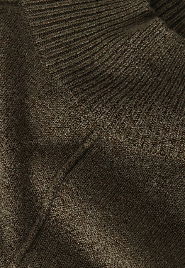 LADIES' MOCK TURTLENECK SWEATER ARMEA LADIES' MOCK TURTLENECK SWEATER ARMEA KHAKI 6