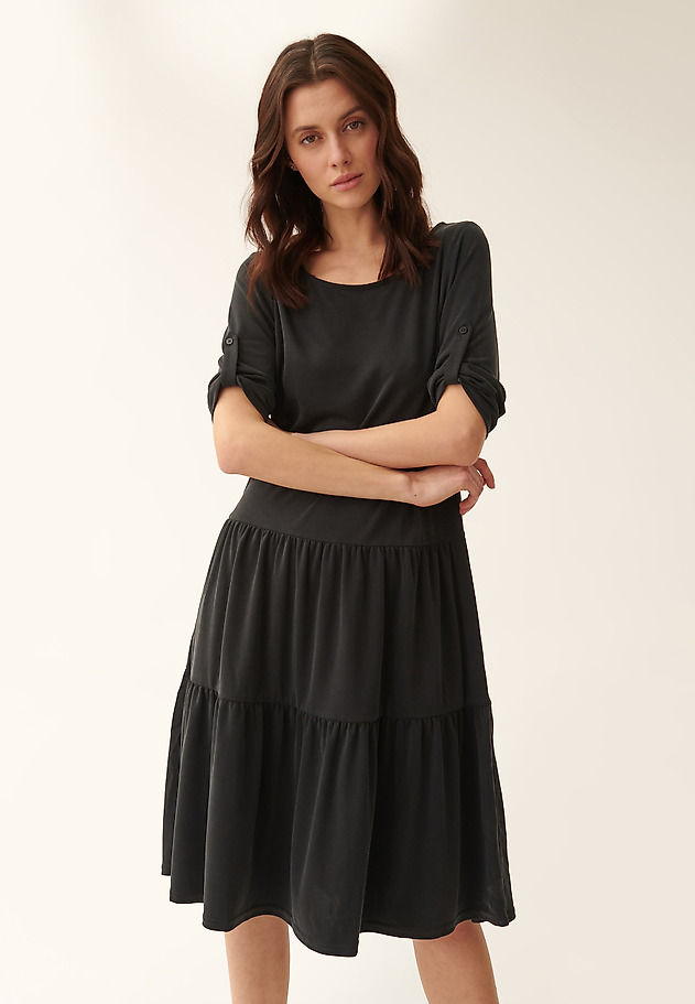 SHORT DRESS WITH A FRILL RIKSONA SHORT DRESS WITH A FRILL RIKSONA BLACK 2