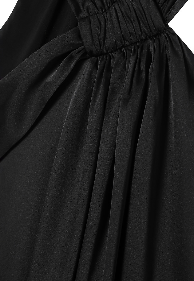 WOVEN SATIN MAXI DRESS — LENORA WOVEN SATIN MAXI DRESS — LENORA CZARNY 7