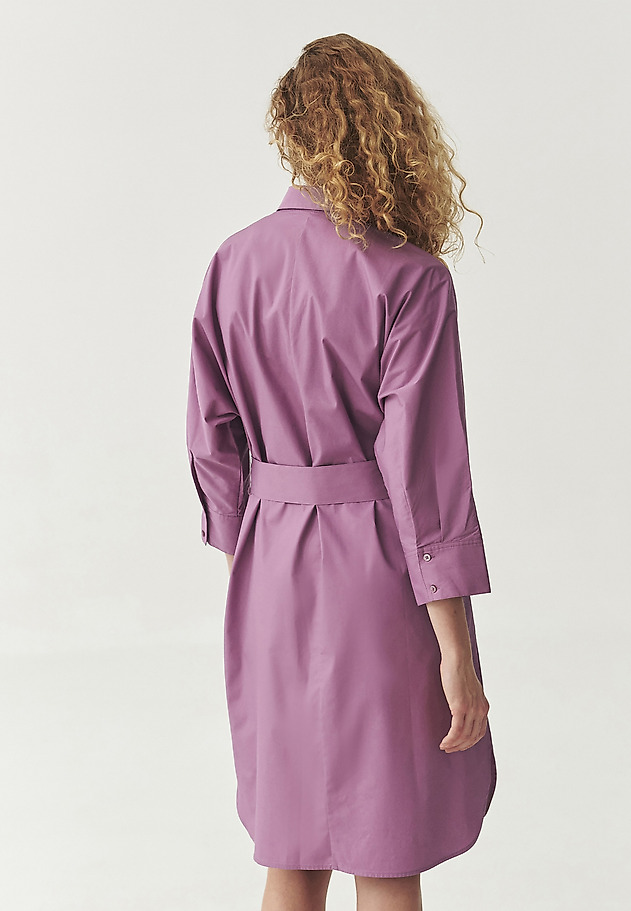 COTTON SHIRT DRESS - ALTEA COTTON SHIRT DRESS - ALTEA FIOLETOWY 3
